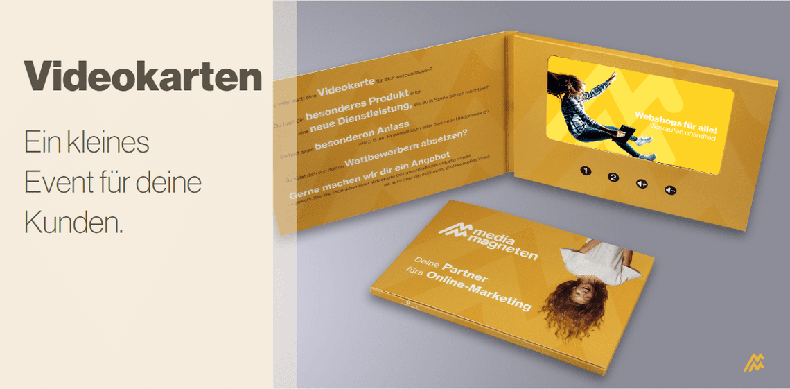 Videokarten – ein kleines Event für deine Kunden